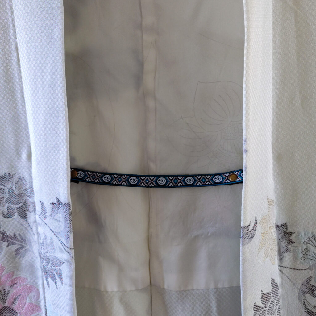 セリアのストラップで羽織紐